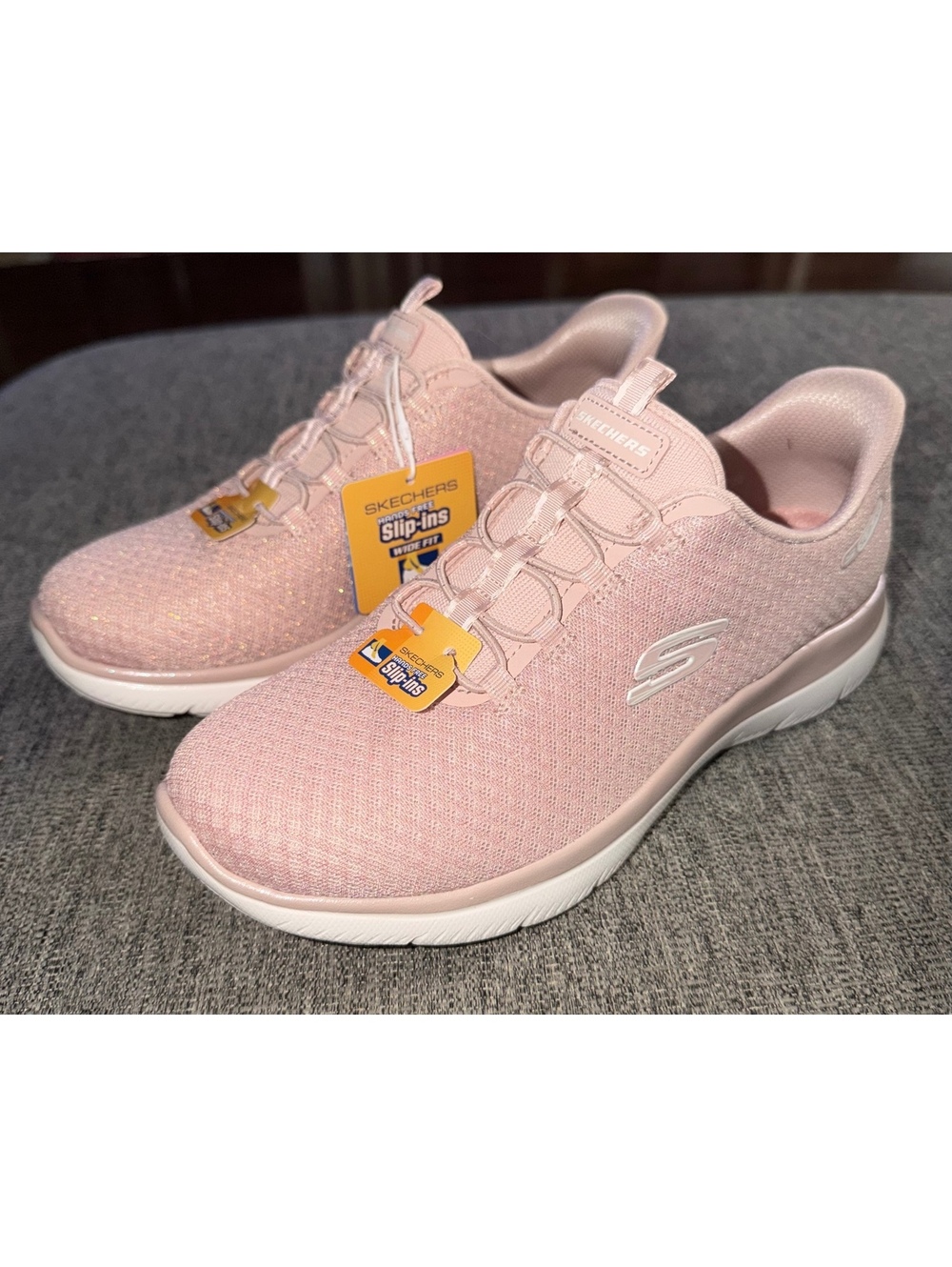 Skechers Slip-ins Summits Charming Glow Rose Pink Shoes 7.5 Wide NIB 150289